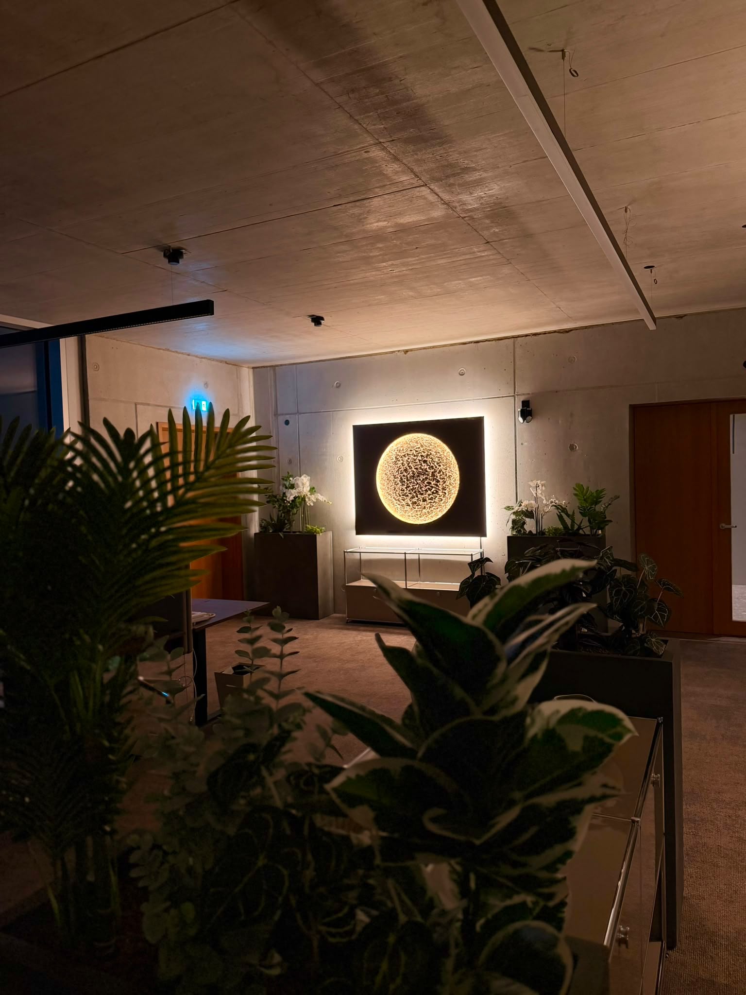 Sonnenmond in Brownie Diamanteffekt mit Mond Bronze Deluxe, 180 x 130 cm, beleuchtet